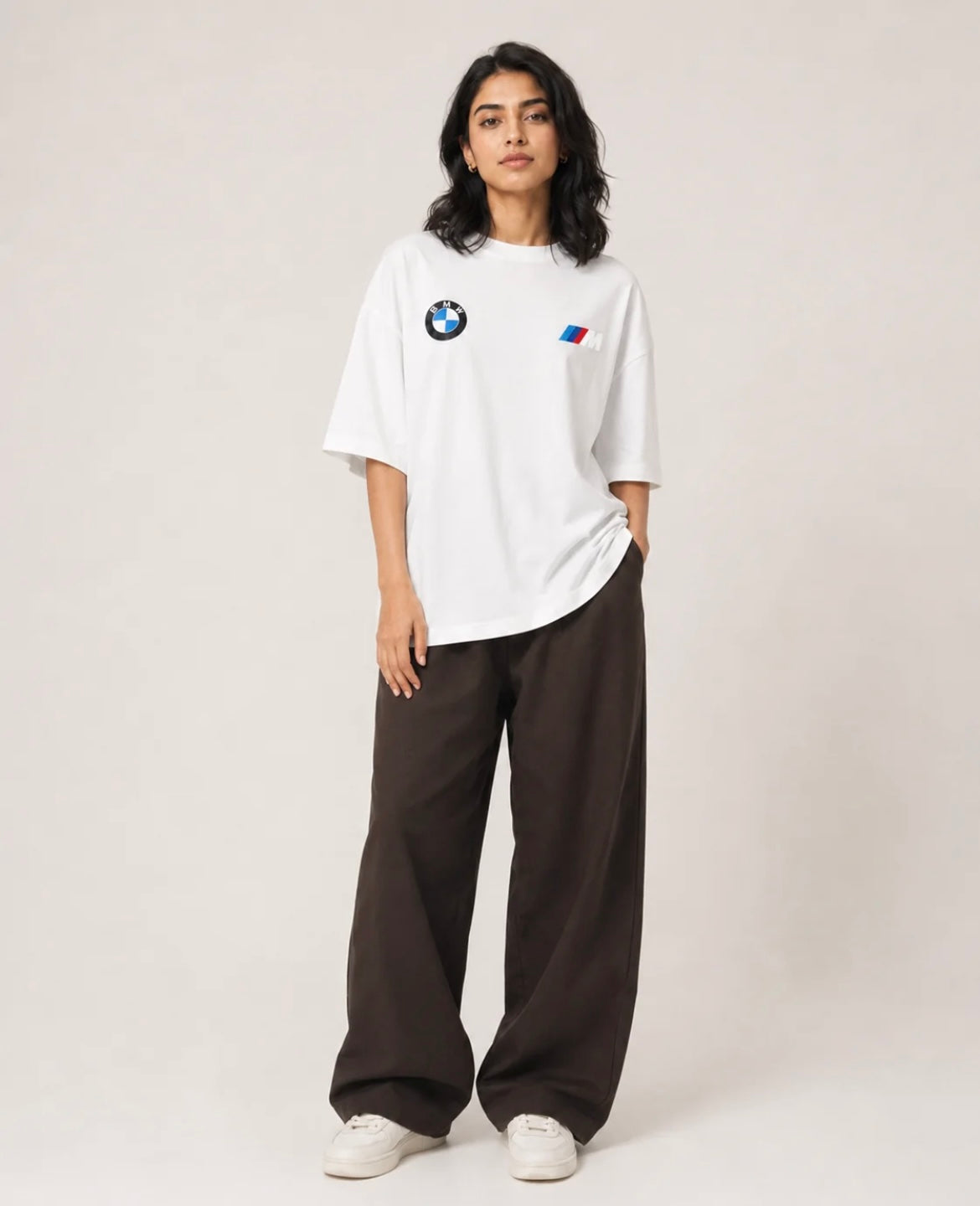 BMW M Graphic Oversized T-Shirt – White