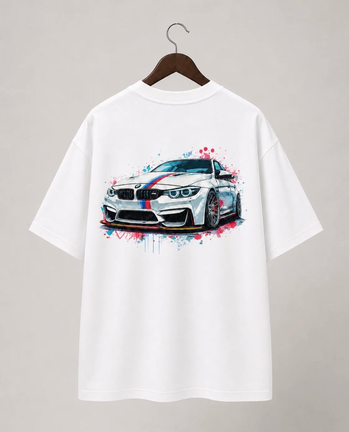 BMW M Graphic Oversized T-Shirt – White